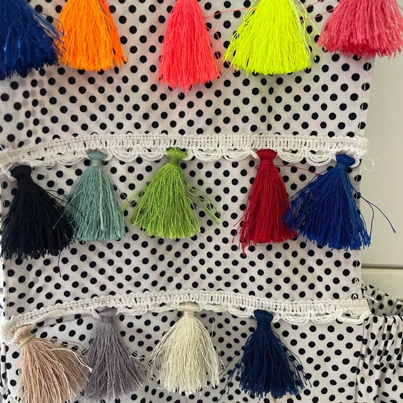 Tassel Polkadot Romper - Picture 2 of 5